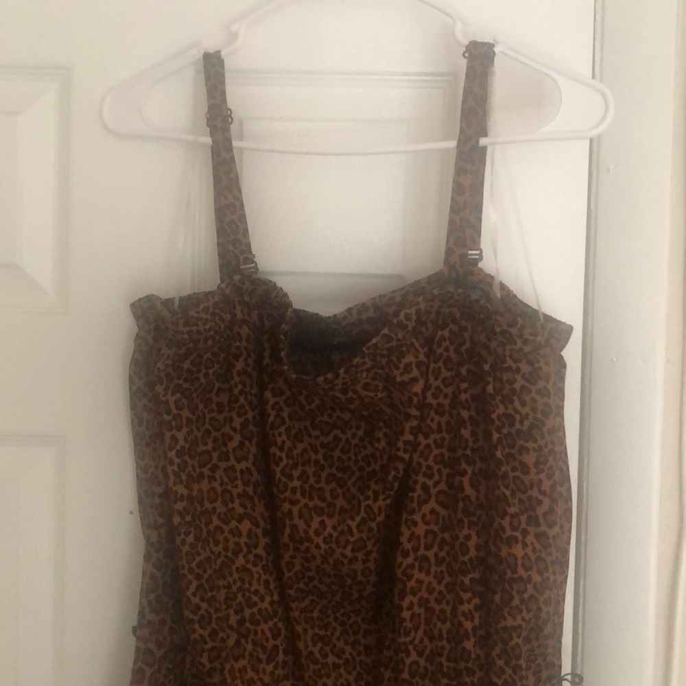 Wide leg spaghetti strap jumpsuit